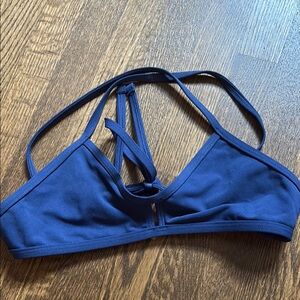 Jolyn Clothing Navy Vent Bikini Top